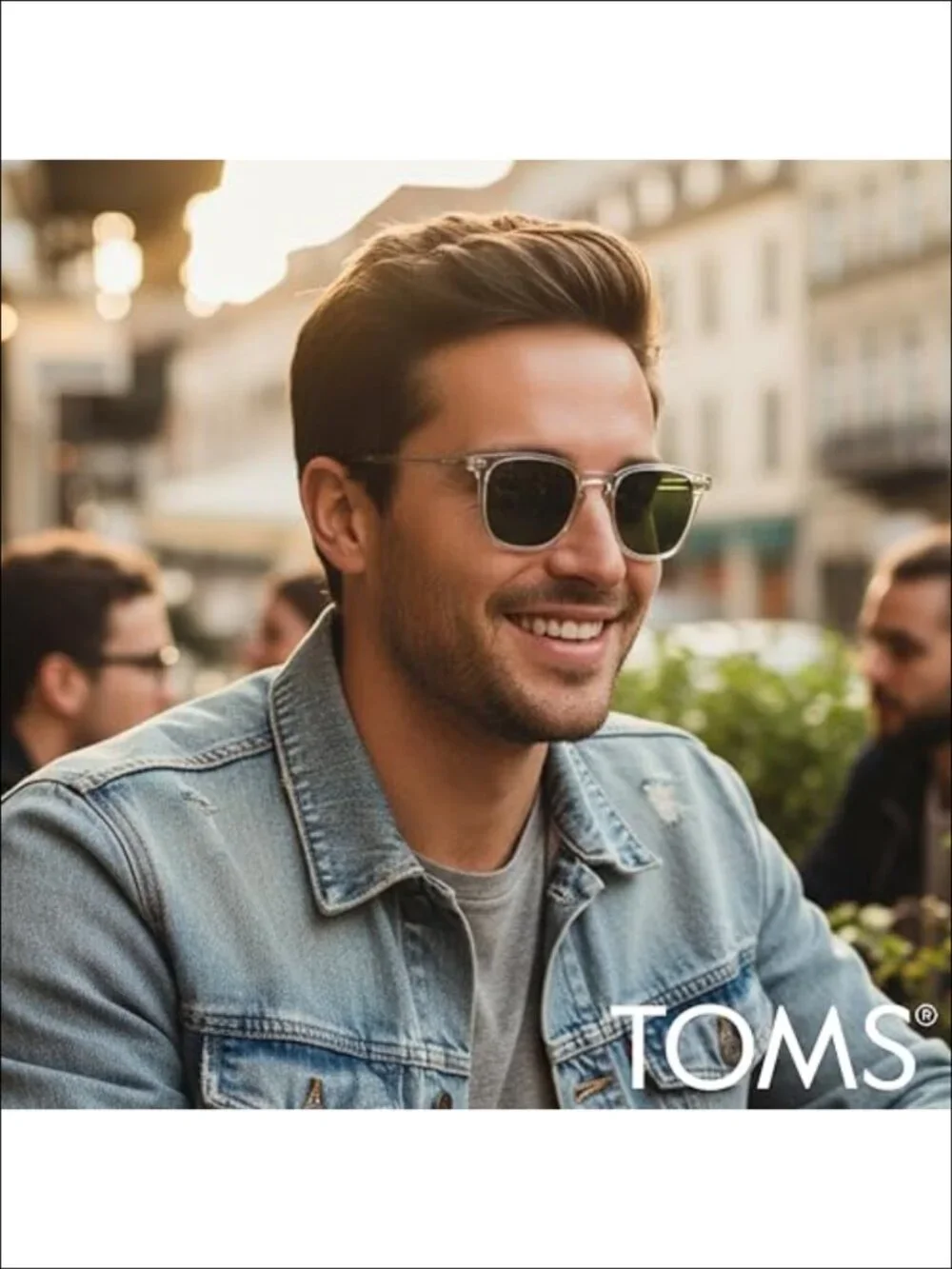 Square Acetate Polarized Sunglasses UV Protection Full Frame Unisex